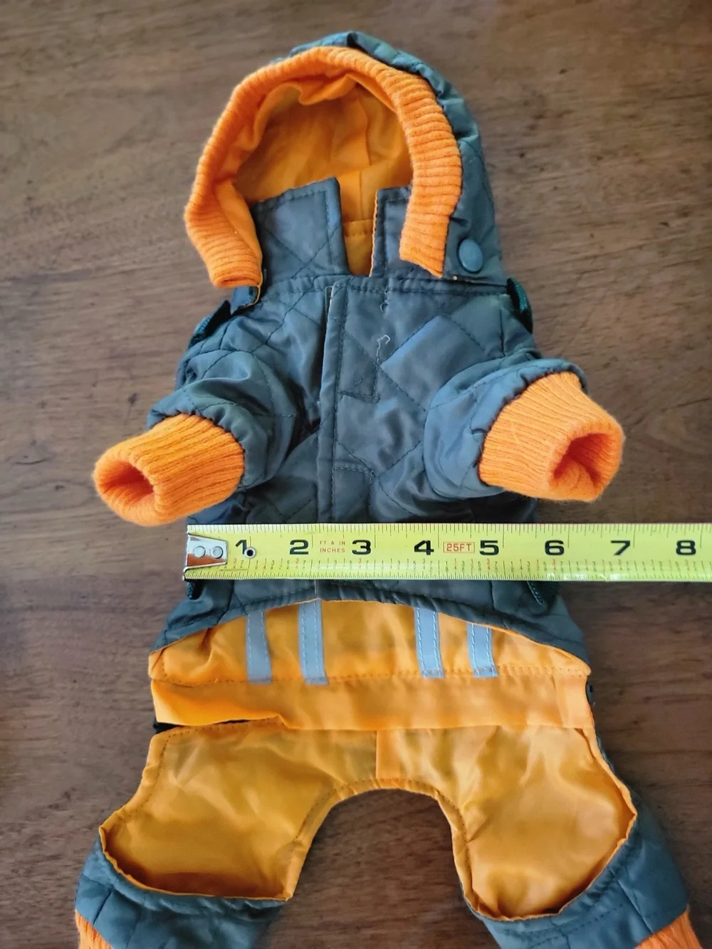 Zack & Zoey XS Dog Snowsuit Hooded Quilted NWOT